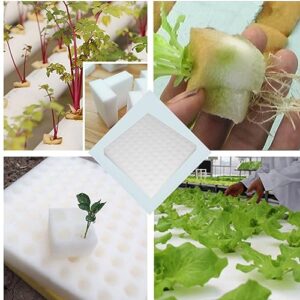 100Pcs Hydroponic Sponge Planting Tool Square Sponges for Greenhouse Hydroponic Sponge