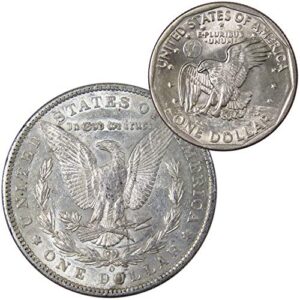 1901 O Morgan Dollar AU About Uncirculated with 1980 S SBA$ BU Uncirculated