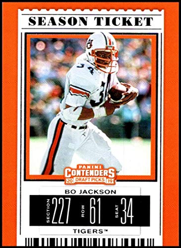 2019 Panini Contenders Draft Picks Season Ticket #15 Bo Jackson Auburn Tigers Official Collegiate Football Card of the NFL Draft