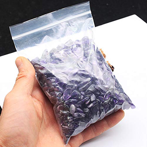 JOHOUSE Natural Amethyst Rolling Stones Amethyst Tumbled Chips Stone, 1lb(450g)/Bag, About 0.1-0.5 inch in Length