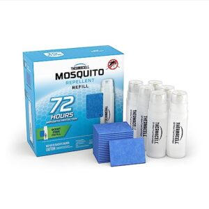 thermacell mosquito repellent refills; compatible with any fuel-powered repeller; highly effective, long lasting, no spray, no scent, no mess; 15 foot zone of mosquito protection
