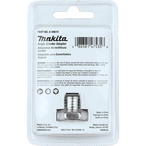 Makita A-98619 Angle Grinder Adapter, 5/8"-11 To M10 x 1.25