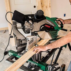 Metabo HPT Sliding Compound Miter Saw | 12-Inch Blade | Double Bevel | Laser Marker | 15-Amp Motor | 5 Year Warranty | C12RSH2S