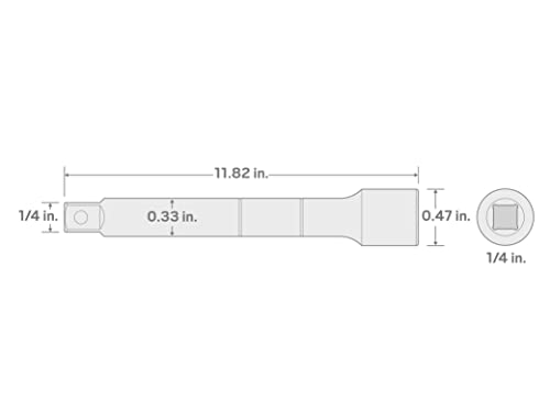 TEKTON 1/4 Inch Drive x 12 Inch Extension | SHA01112