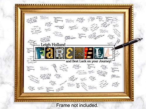 Personalized Farewell Party Guestbook Alternative, Goodbye party, Going away gift