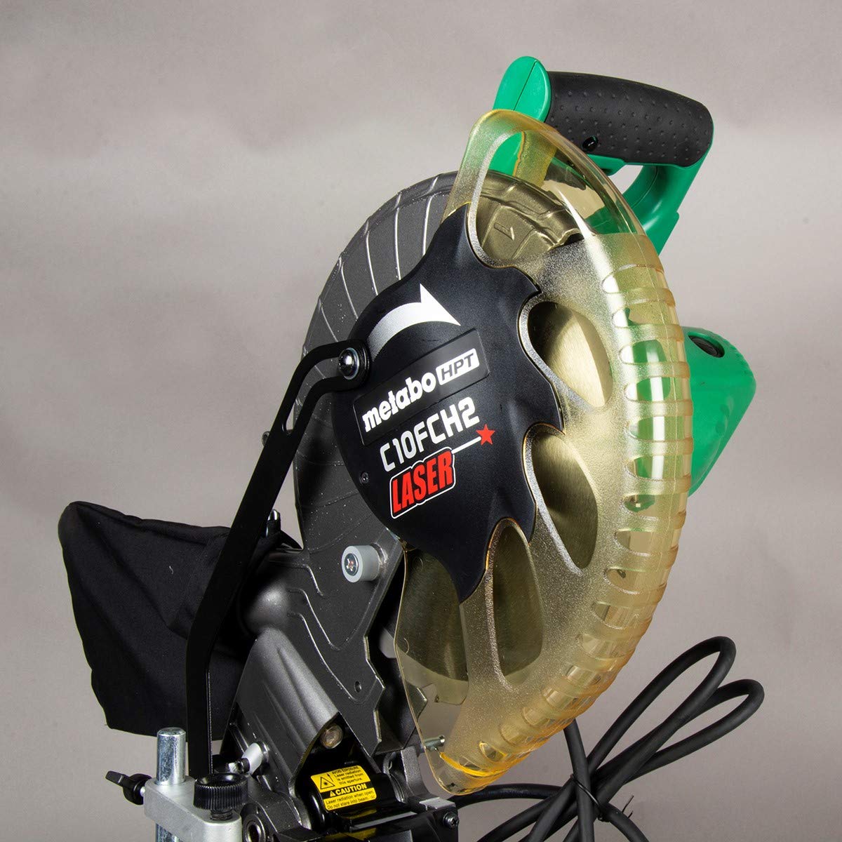 Metabo HPT 10-Inch Miter Saw | Laser Marker | Single Bevel | Compound | 15-Amp Motor | C10FCH2S