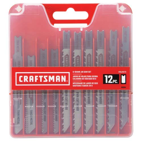 CRAFTSMAN Jigsaw Blades, U-Shank Set, 12-Piece (CMAJ2SET12)