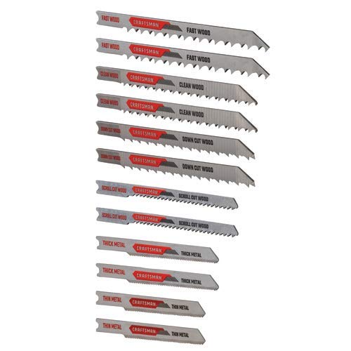 CRAFTSMAN Jigsaw Blades, U-Shank Set, 12-Piece (CMAJ2SET12)