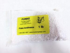 funke trap tags & supplies flake anti freeze dirt (5lbs flake anti freeze)