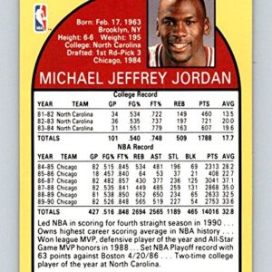 1990-91 Hoops Basketball #65 Michael Jordan Chicago Bulls