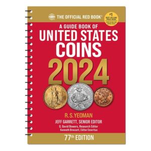 2024 - starter 3 coin collection of indian penny, buffalo nickel and steel cent with red book guide to coins 77th edition collection seller circulated