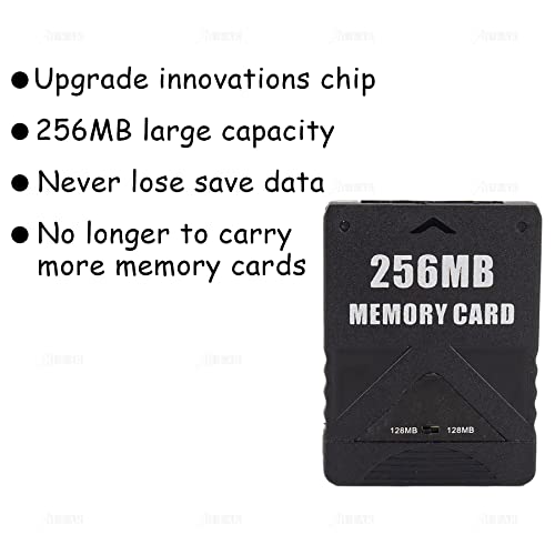 AUEAR, High Speed Game Memory Card Compatible with Sony Playstation 2 PS2 Consoles Game (256MB, 1 Pack)