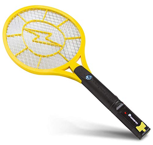 Beastron Bug Zapper Racket Electric Rechargeable Killer, 4 Pack Large Size, Yellow