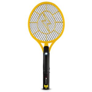 Beastron Bug Zapper Racket Electric Rechargeable Killer, 4 Pack Large Size, Yellow