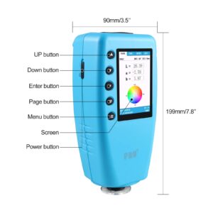 BELEY 8mm Digital Precise Portable Color Analyzer Colorimeter Color Difference Meter Tester with Color Screen Display