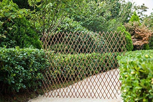 GLANT Lattice Fence Willow Expandable Plant Climbing Lattices Trellis Fence,Open Screen Fencing,Willow (1)