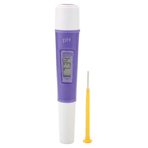 Jectse PH Meter for Water, Waterproof Digital PH Meter with Screwdriver, Portable PH Tester Pen Water Quality Tester for Aquarium Hydroponics Swimming Pool