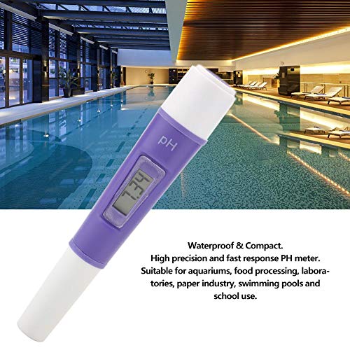 Jectse PH Meter for Water, Waterproof Digital PH Meter with Screwdriver, Portable PH Tester Pen Water Quality Tester for Aquarium Hydroponics Swimming Pool