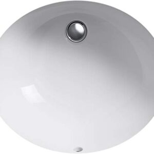 Kohler K-EC2210-0 Caxton Oval Bathroom Sink, White