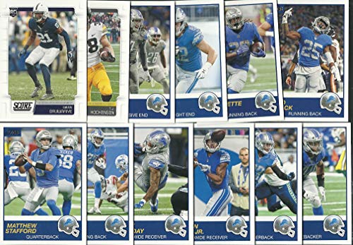 2019 Panini Score Football Detroit Lions Team Set 12 Cards W/Drafted Rookies