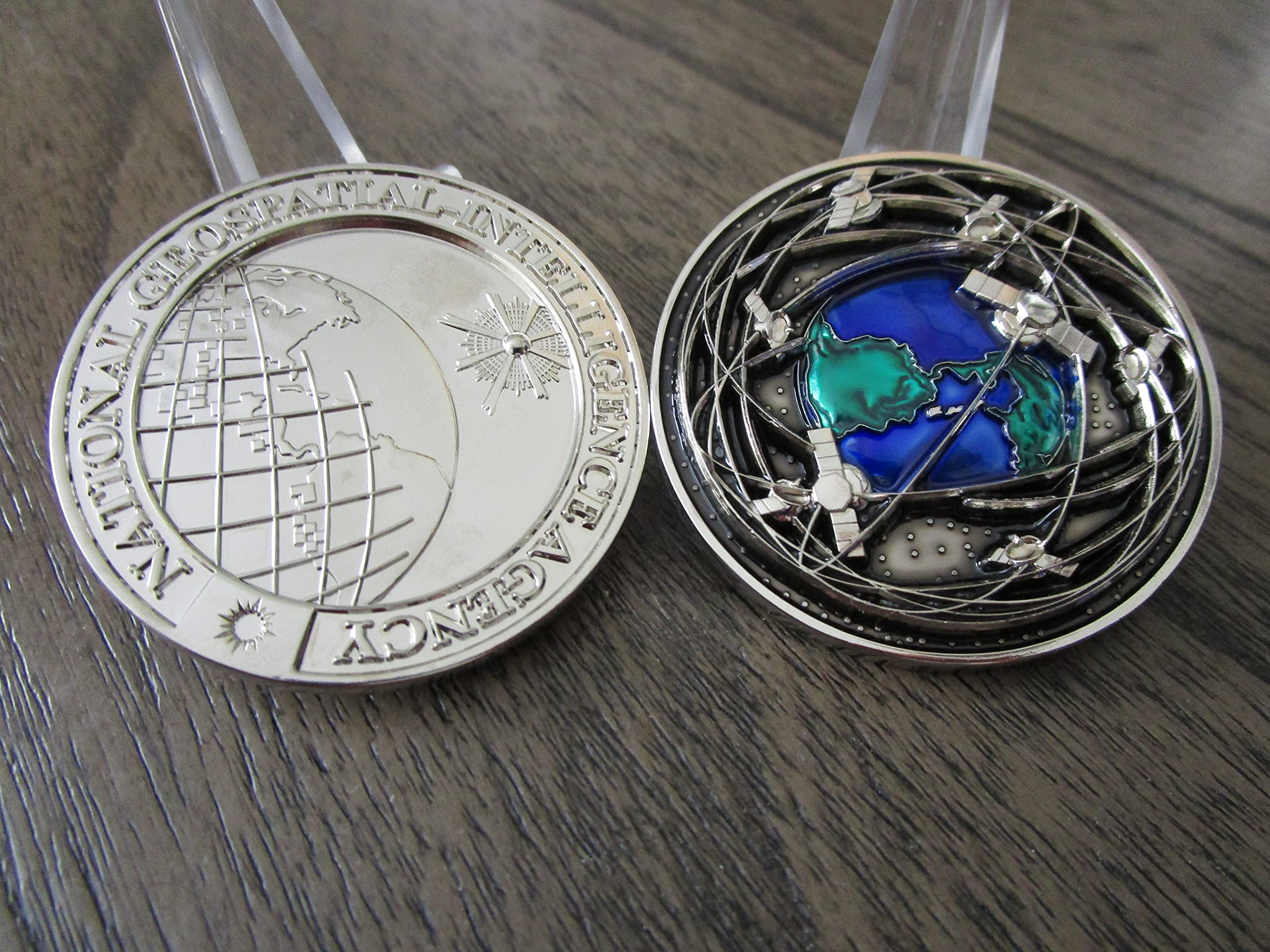 Oneworldtreasures Department of Defense NGA National Geospatial Intelligence Agency Challenge Coin.