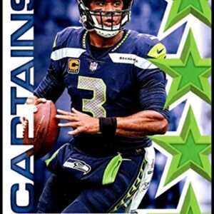 2019 Score Captains #3 Russell Wilson Seattle Seahawks Official NFL Football Trading Card in Raw (NM or Better) Condition