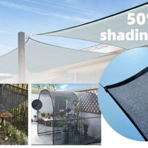 BeGrit 50% 6x10ft Shade Cloth with Grommets Garden Sun Mesh Sunblock UV Resistant Net for Garden Cover Flowers,Patio Plants,Chicken Coop,Greenhouse…