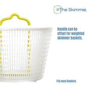 The Skimmie Universal Skimmer Basket Handle - Durable, Fits Most Pool Vacuum Skimmer Lid and Fits Most Skimmer Baskets for Hassle-Free Debris Removal - Includes 2 Stainless Steel Screws