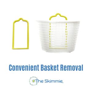 The Skimmie Universal Skimmer Basket Handle - Durable, Fits Most Pool Vacuum Skimmer Lid and Fits Most Skimmer Baskets for Hassle-Free Debris Removal - Includes 2 Stainless Steel Screws