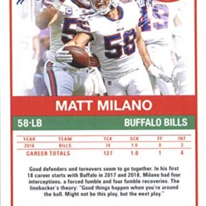 2019 Score Football #129 Matt Milano Buffalo Bills Official NFL Trading Card made by Panini