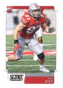 2019 score football #360 nick bosa ohio state buckeyes rookie rc official nfl trading card made by panini