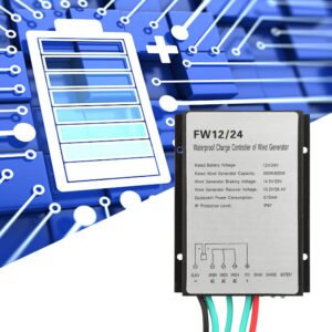 Wind Controller 12V/24V 300W/600W,Waterproof Wind Turbine Generator Controller Regulator, Wind Power Regulator FW12/24