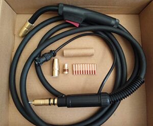 mig welding gun 12' 150a replacement for miller millermatic 90/120/130/130xp/135/140/141/150/175/180/185/190/210 and 211 ironman 210