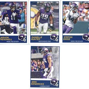 2019 Panini Score Football Veteran Minnesota Vikings Team Set of 10 Cards: Kirk Cousins(#233), Latavius Murray(#234), Dalvin Cook(#235), Adam Thielen(#236), Harrison Smith(#237), Kyle Rudolph(#238), Stefon Diggs(#239), Danielle Hunter(#240), Laquon Treadw