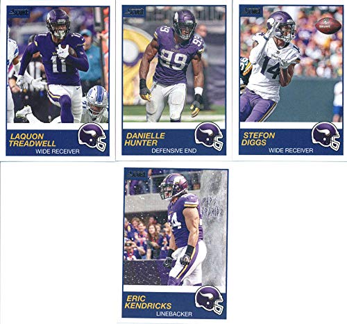 2019 Panini Score Football Veteran Minnesota Vikings Team Set of 10 Cards: Kirk Cousins(#233), Latavius Murray(#234), Dalvin Cook(#235), Adam Thielen(#236), Harrison Smith(#237), Kyle Rudolph(#238), Stefon Diggs(#239), Danielle Hunter(#240), Laquon Treadw