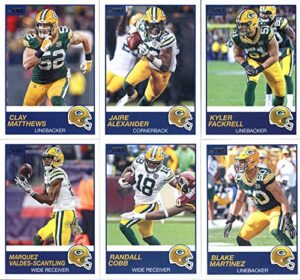 2019 panini score football veteran green bay packers team set of 10 cards: aaron rodgers(#223), aaron jones(#224), davante adams(#225), jimmy graham(#226), marquez valdes-scantling(#227), randall cobb(#228), blake martinez(#229), clay matthews(#230), jair