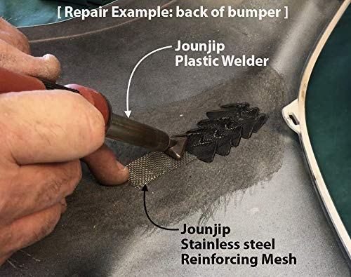 JOUNJIP Standard Plastic Welding Kit- UL Certified Plastic Welder 80W- Professional Grade Plastic Repair Kit for Automotive Car Bumper, Kayak, Tank Repair