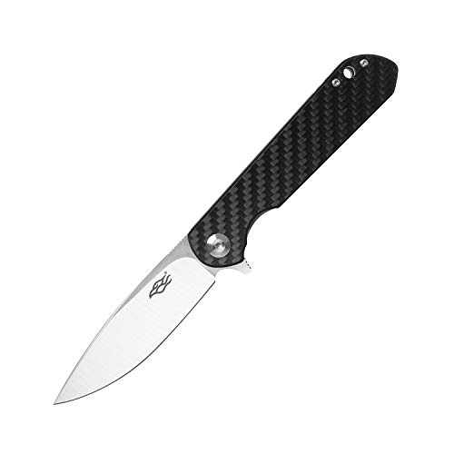 GANZO Firebird FH41-CF Folding Pocket Knife D2 Steel Blade Carbon Fiber Handle with Clip Hunting Fishing Outdoor Folder EDC Pocket Knife (Carbon Fiber Black)