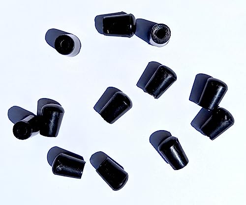 GRFT-B Replacement Pieces of Black Rubber Feet or Whitehaus Sink Grids 12 Pack