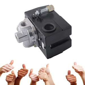 LF10-4H Pressure Switch, 4 Port Air Compressor Pressure Switch Replacement Control NPT1/4 95-125 PSI 20A