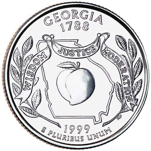 1999 S Clad Proof Georgia State Quarter Choice Uncirculated US Mint