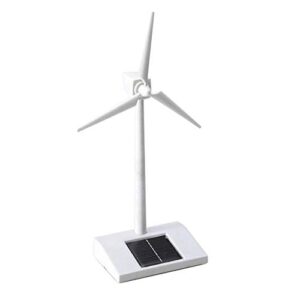 zamtac mini solar wind power kids science teaching wind turbines solar assembly kit - (color: white)