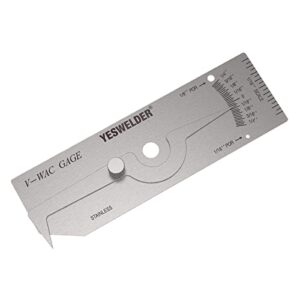 yeswelder v-wac single weld gage inch inspection gauge