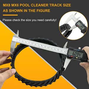 AMI PARTS R0526100 MX8 MX6 Swimming Pool Cleaner Replacement Tire Track Wheel Fits for Baracuda Pool Cleaners(2pcs)
