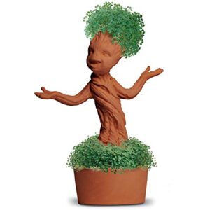 Chia Potted Groot Decorative Pottery Planter, Easy to Do and Fun to Grow, Novelty Gift, Guardians