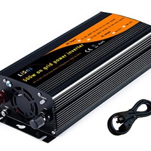 LISOS 500w Solar Grid Tie Power Inverter Pure Sine Wave DC11-28v to AC90-130v V1