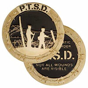 medals of america est. 1976 ptsd challenge coin