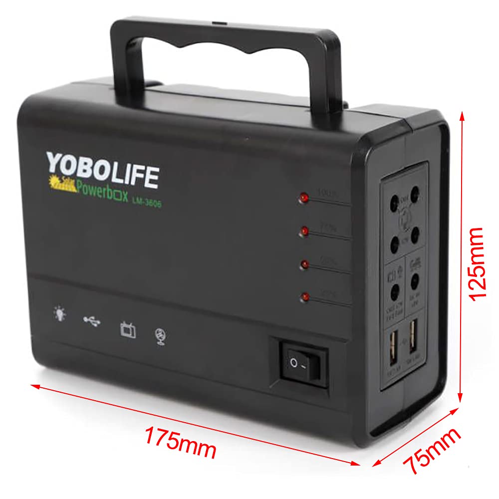 Portable Solar Generator with Solar Panel,Included 4 Sets LED lights,Solar Power