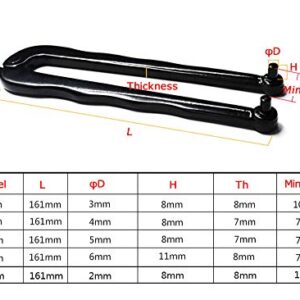 YOUTO Adjustable Face Spanner Wrench Pin Pliers For Round Nuts with Drilled Holes (2mm)