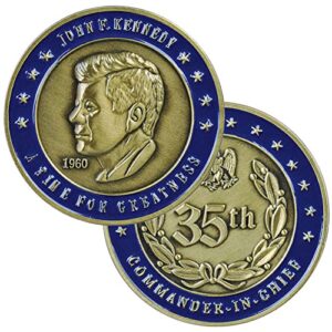medals of america est. 1976 president kennedy challenge coin